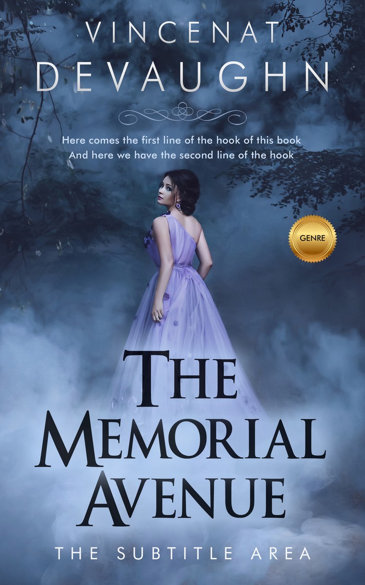 2D view of Premade Romance Book Cover - Fiord