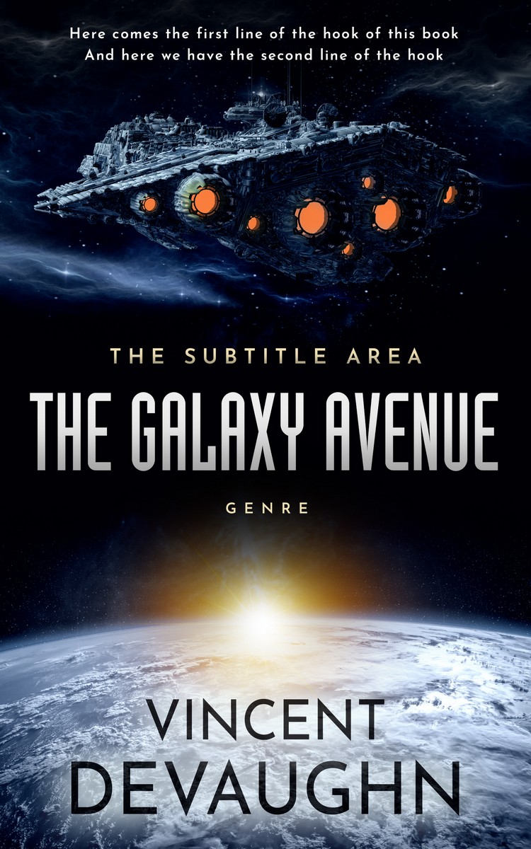 2D view of Premade Science Fiction Book Cover - Vulcan