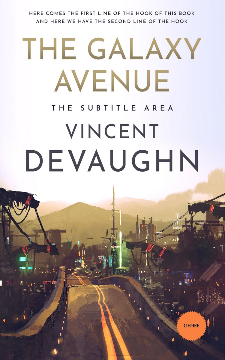 2D view of Premade Science Fiction Book Cover - Pearl Bush