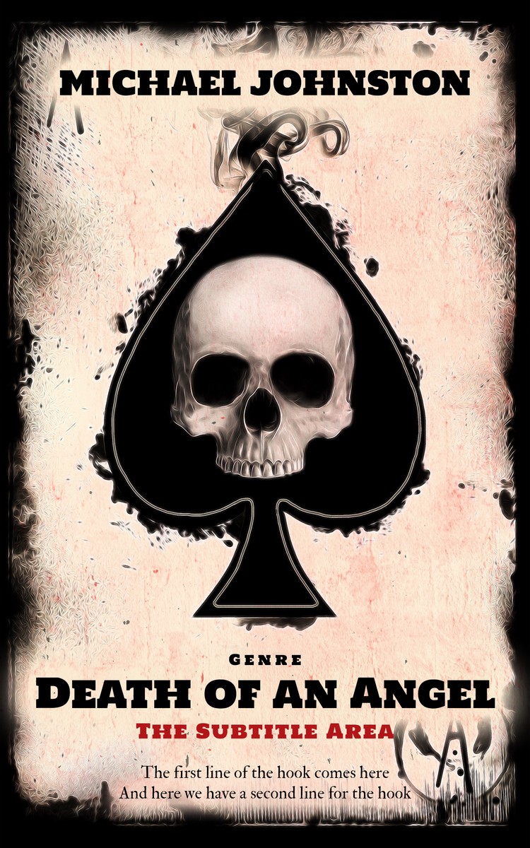 2D view of Premade Horror Book Cover - Almond