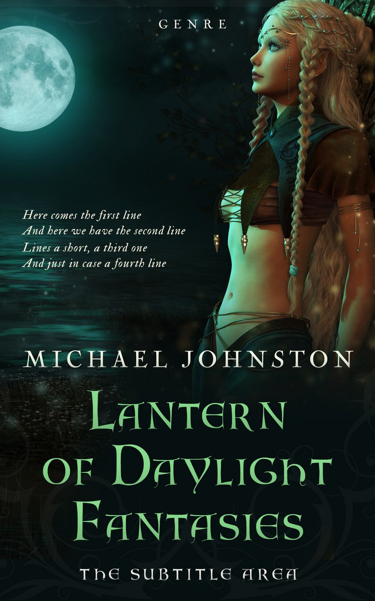 2D view of Premade Fantasy Book Cover - Aztec