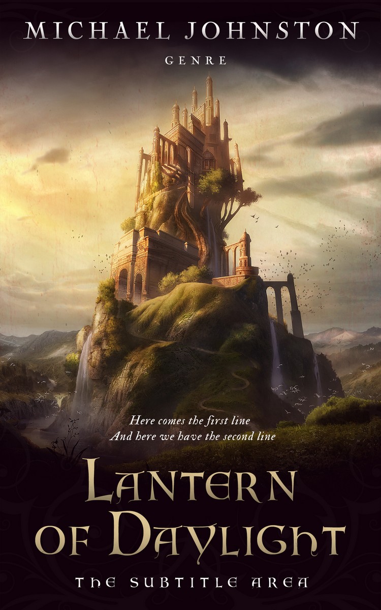 2D view of Premade Fantasy Book Cover - Straw