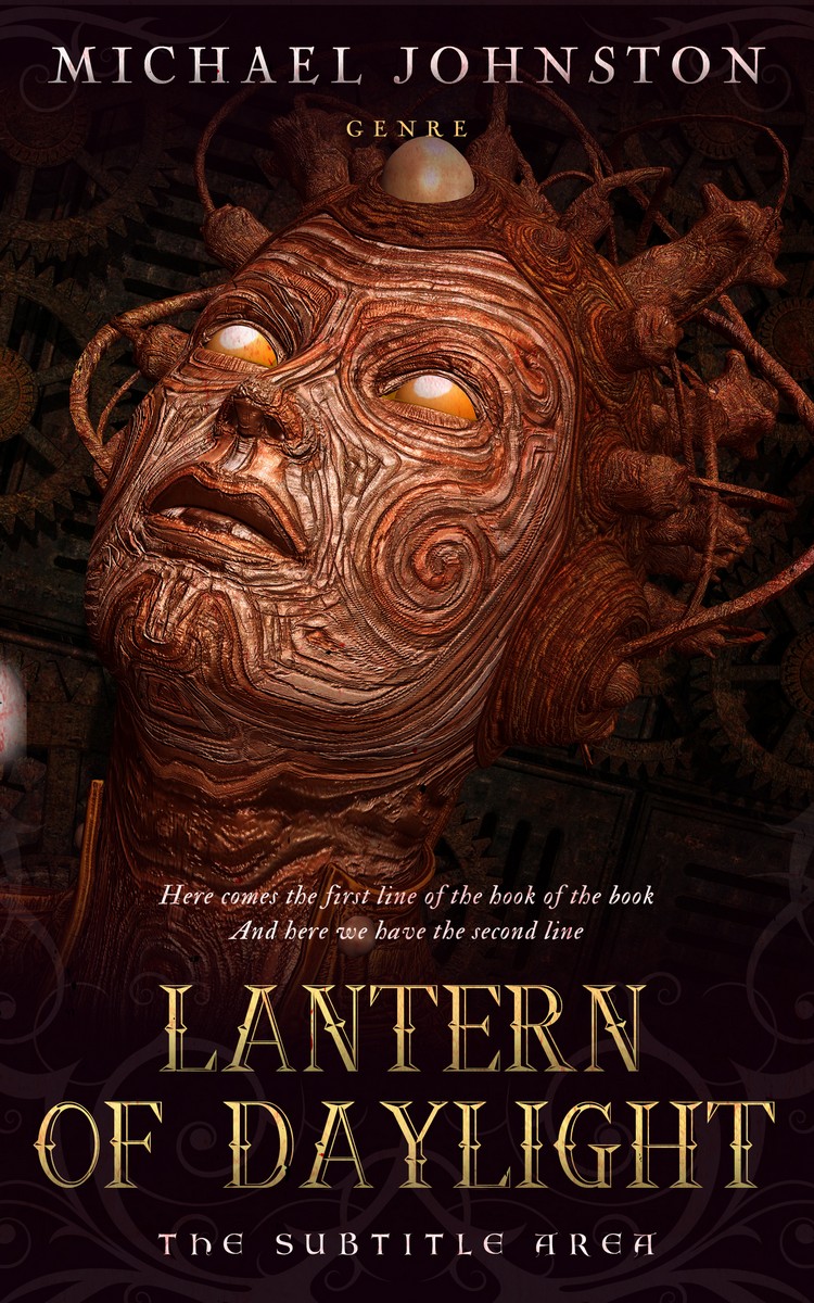 2D view of Premade Science Fiction Book Cover - Coffee Bean