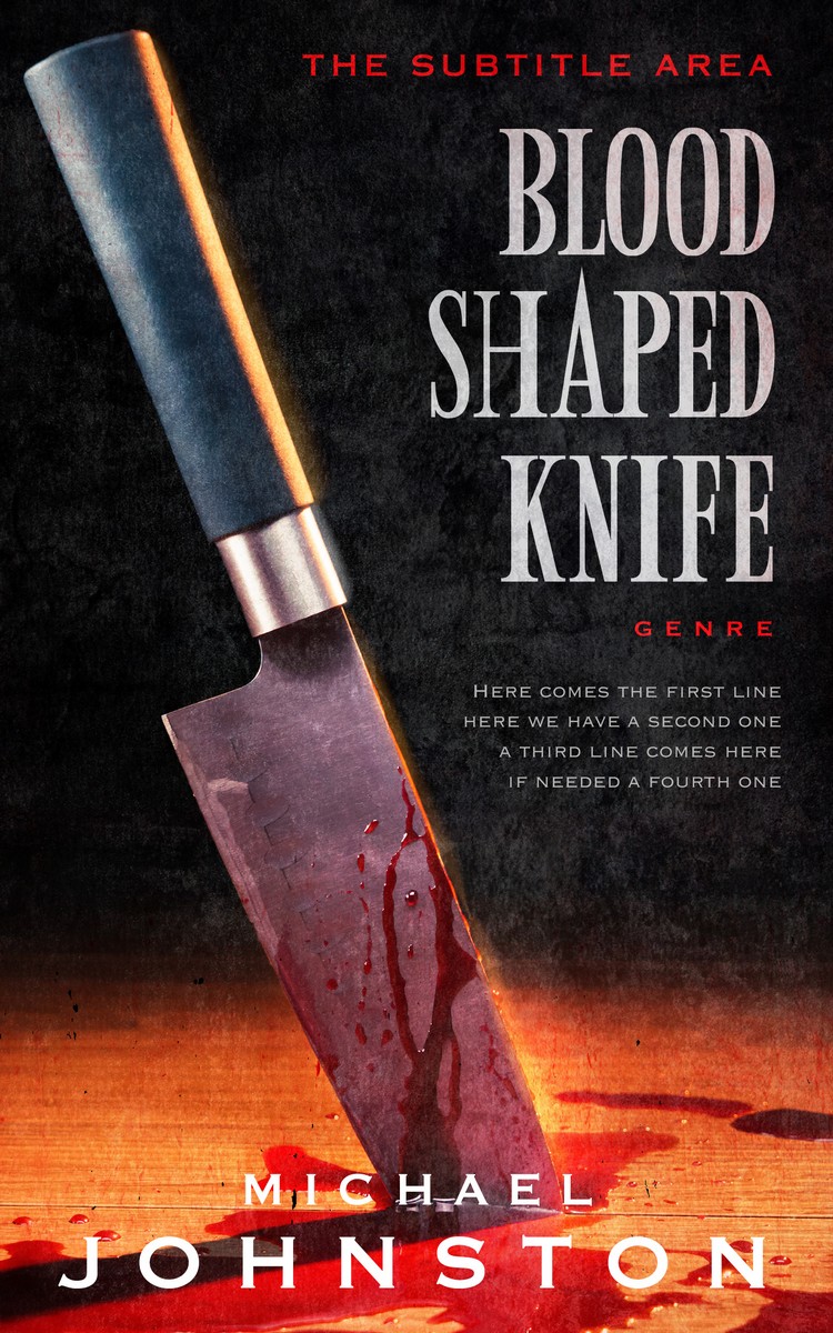 2D view of Premade Mystery & Thriller & Suspense Book Cover - Cocoa Brown