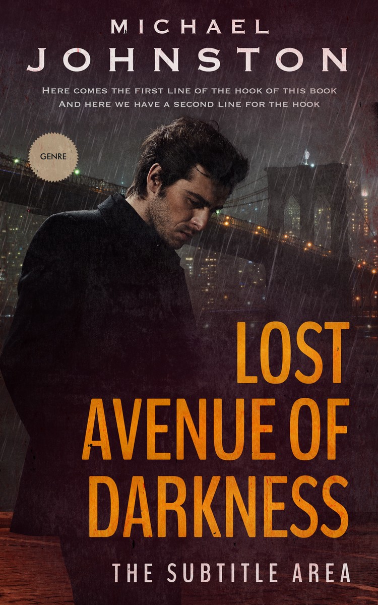 2D view of Premade Mystery & Thriller & Suspense Book Cover - Cocoa Brown