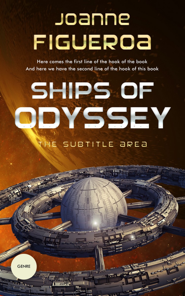 2D view of Premade Science Fiction Book Cover - Eclipse