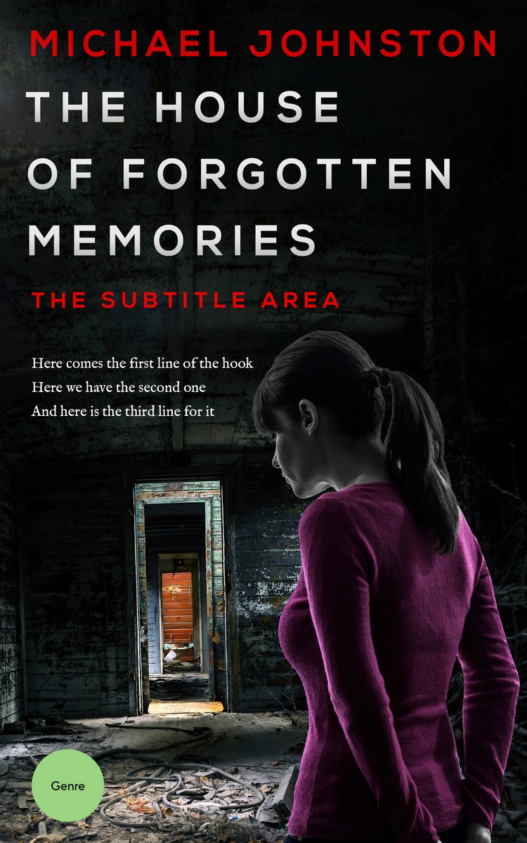 2D view of Premade Mystery & Thriller & Suspense Book Cover - Cod Gray