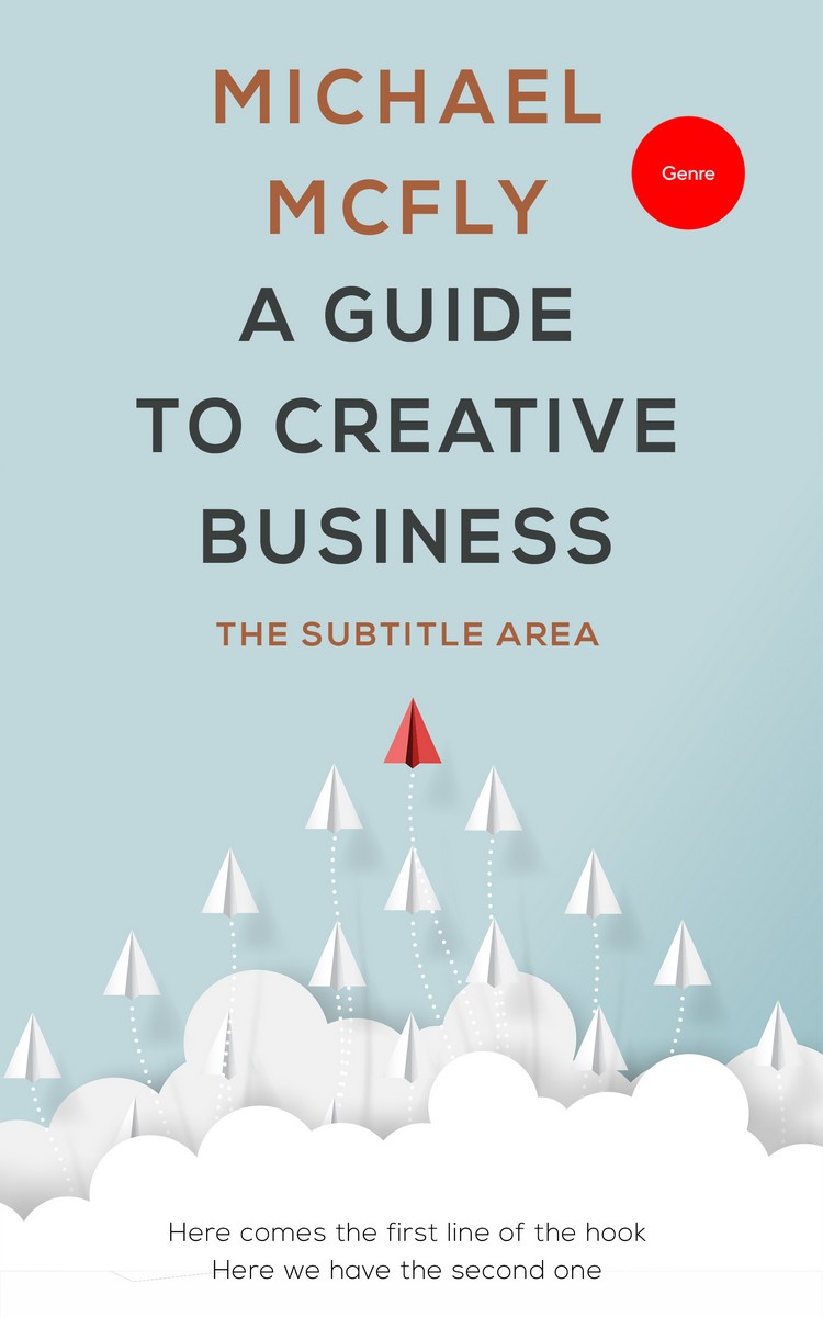 2D view of Premade Business Book Cover - Nebula