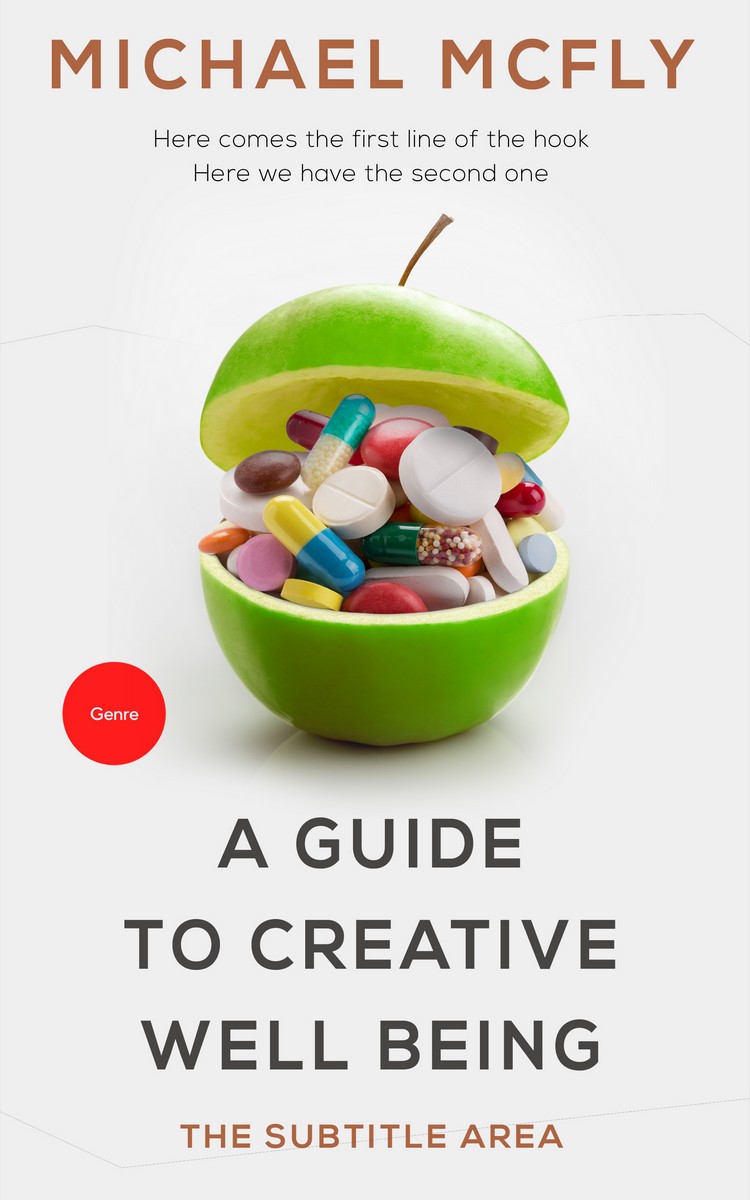 2D view of Premade Health & Mind & Body Book Cover - Desert Storm