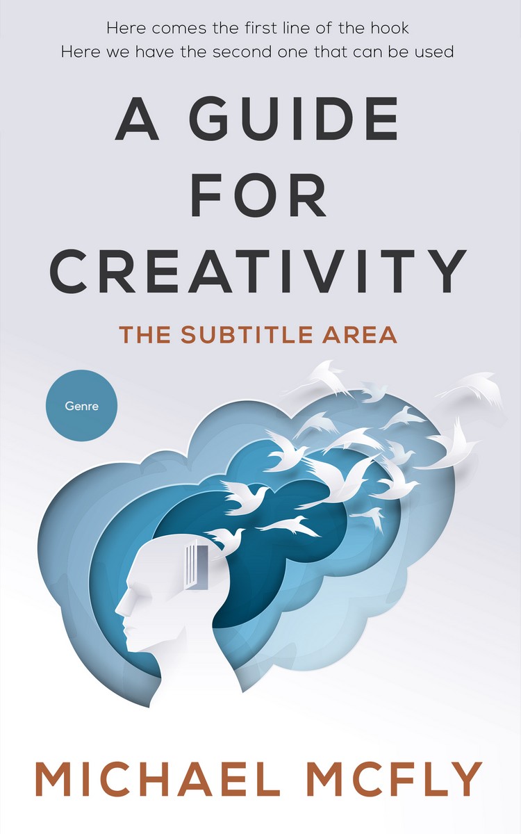 2D view of Premade Self-Improvement & Self-Help Book Cover - Athens Gray