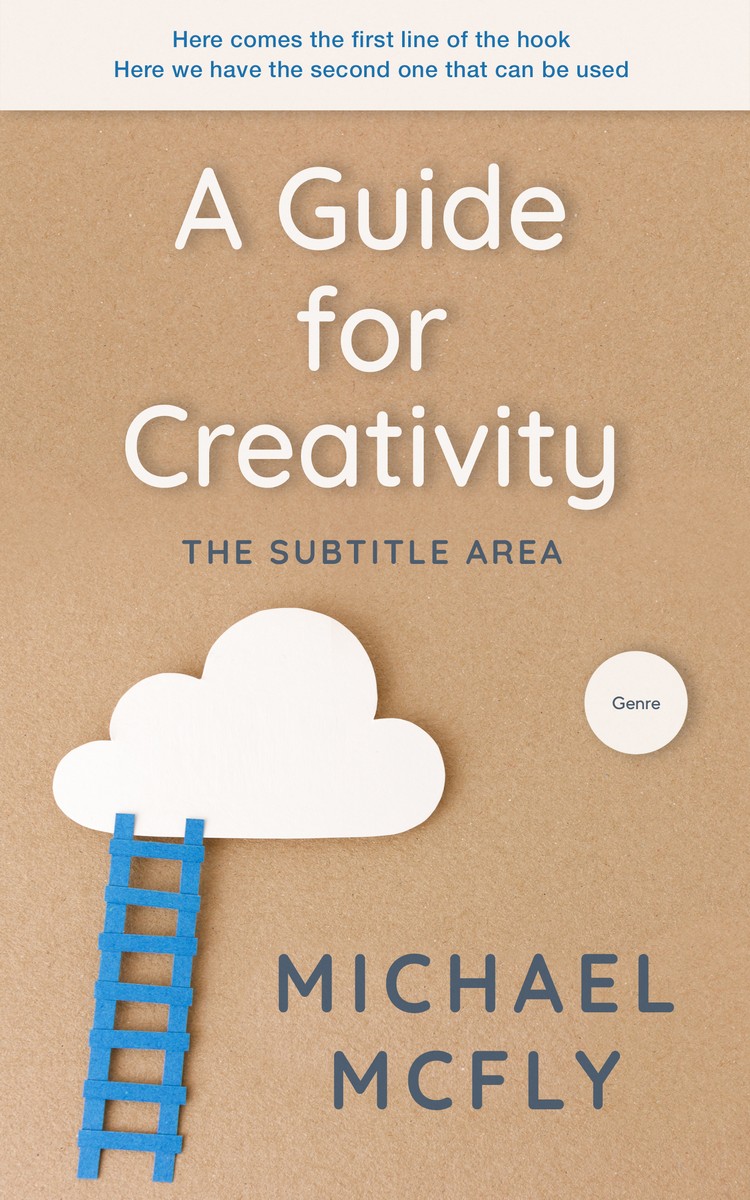 2D view of Premade Health & Mind & Body Book Cover - Tan