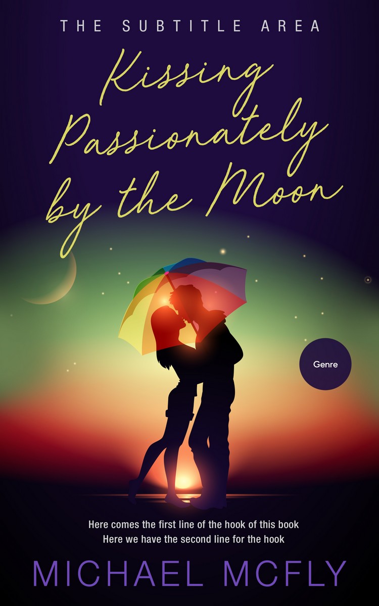 2D view of Premade Romance Book Cover - Revolver