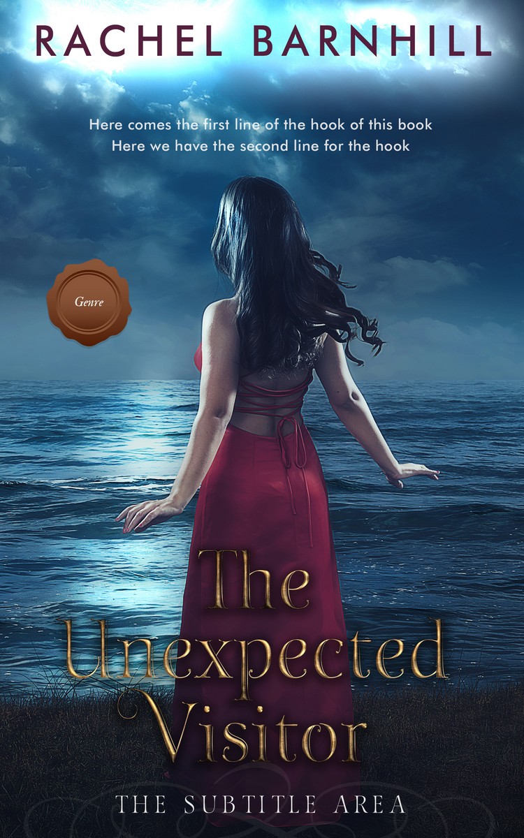 2D view of Premade Romance Book Cover - Ebony Clay