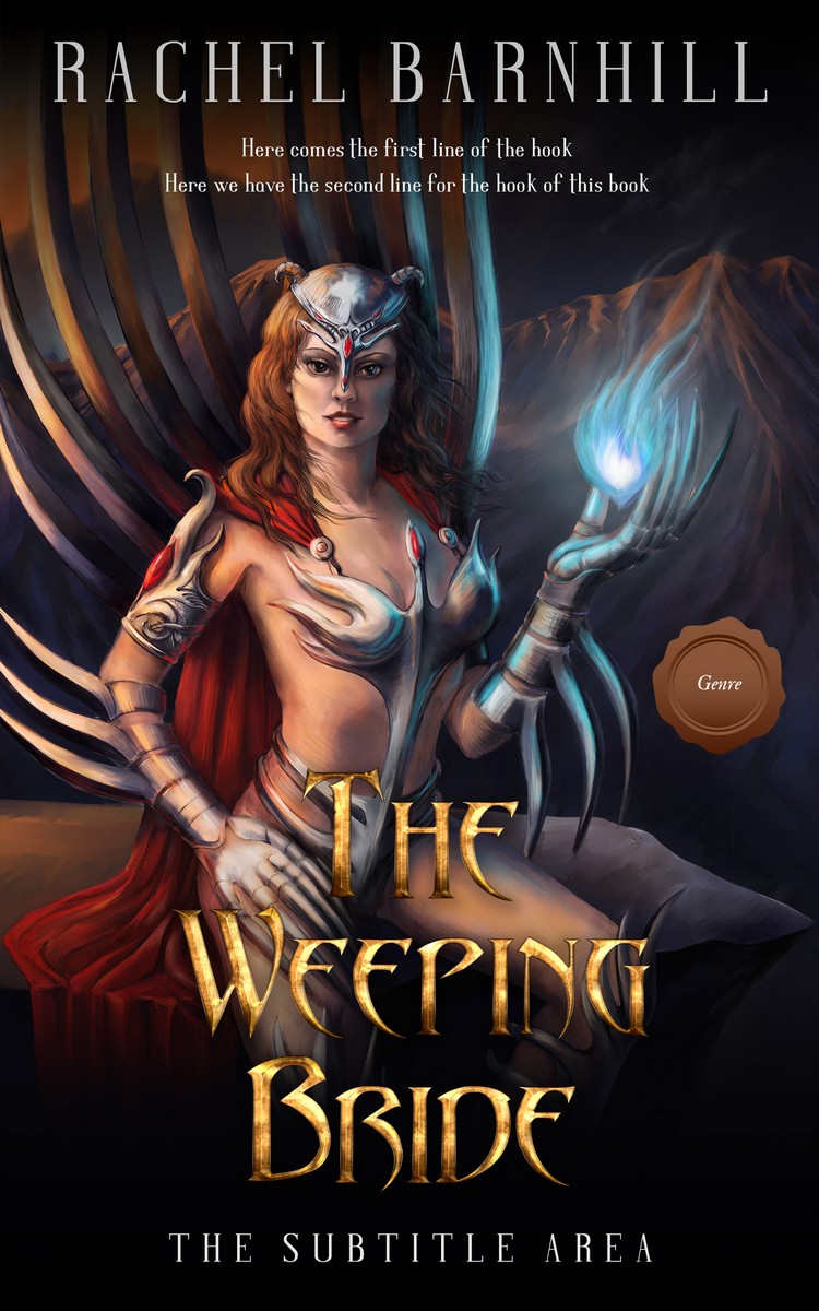 2D view of Premade Fantasy Book Cover - Thunder