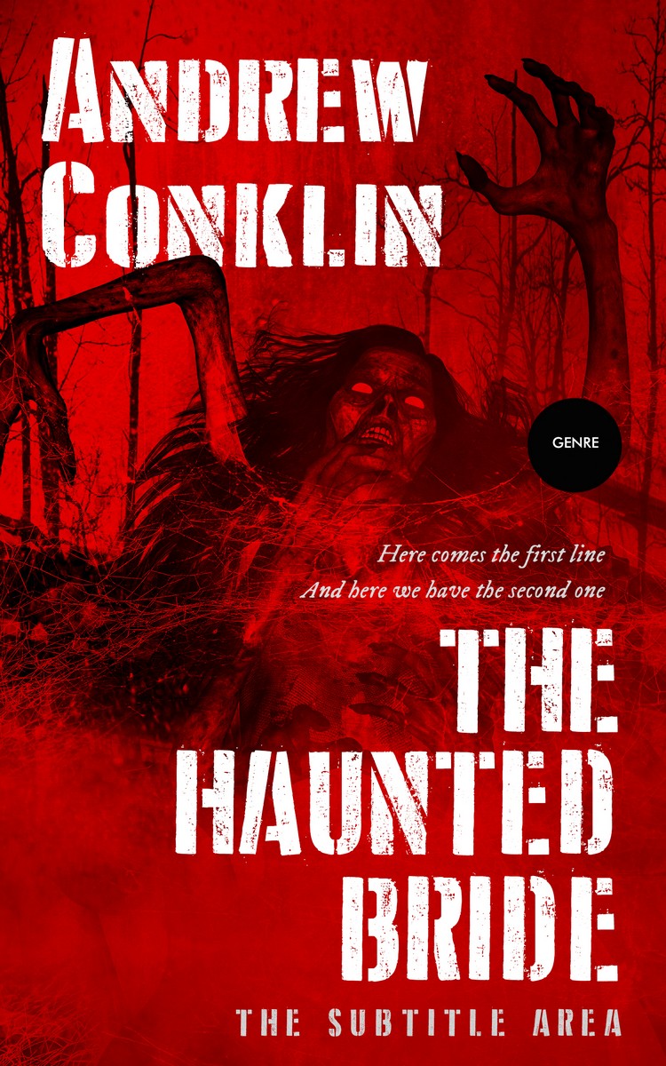 2D view of Premade Horror Book Cover - Sangria