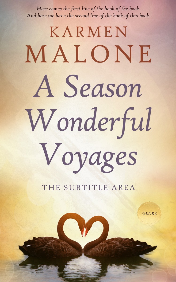 2D view of Premade Romance Book Cover - Stark White