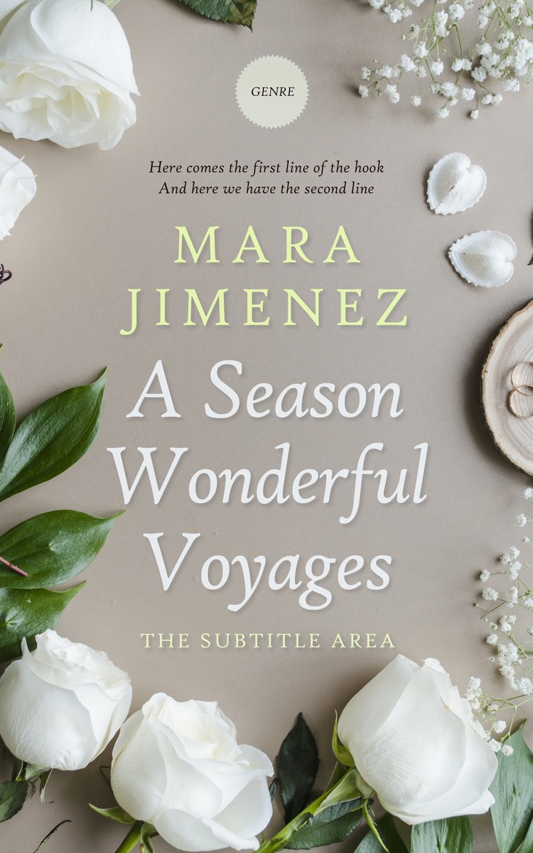 2D view of Premade Romance Book Cover - Cloudy