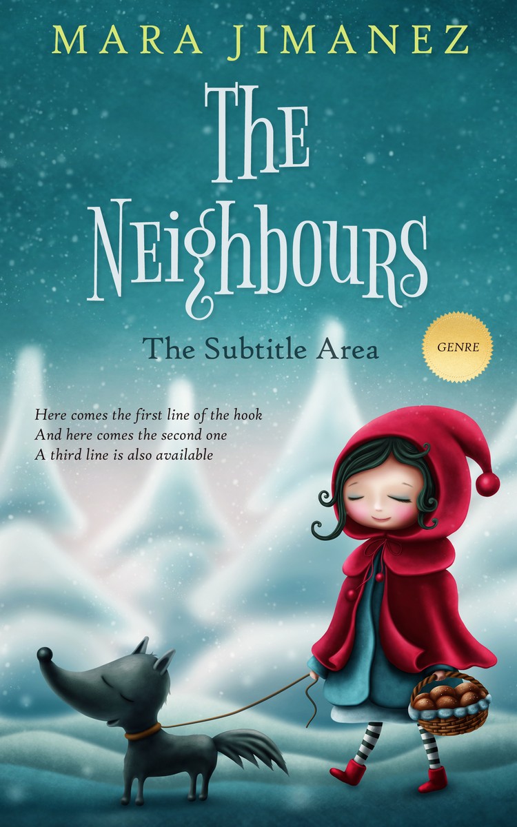 2D view of Premade Fantasy Book Cover - Paradiso