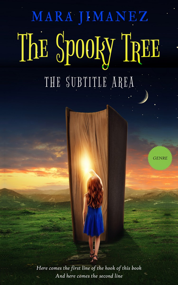 2D view of Premade Fantasy Book Cover - Tussock