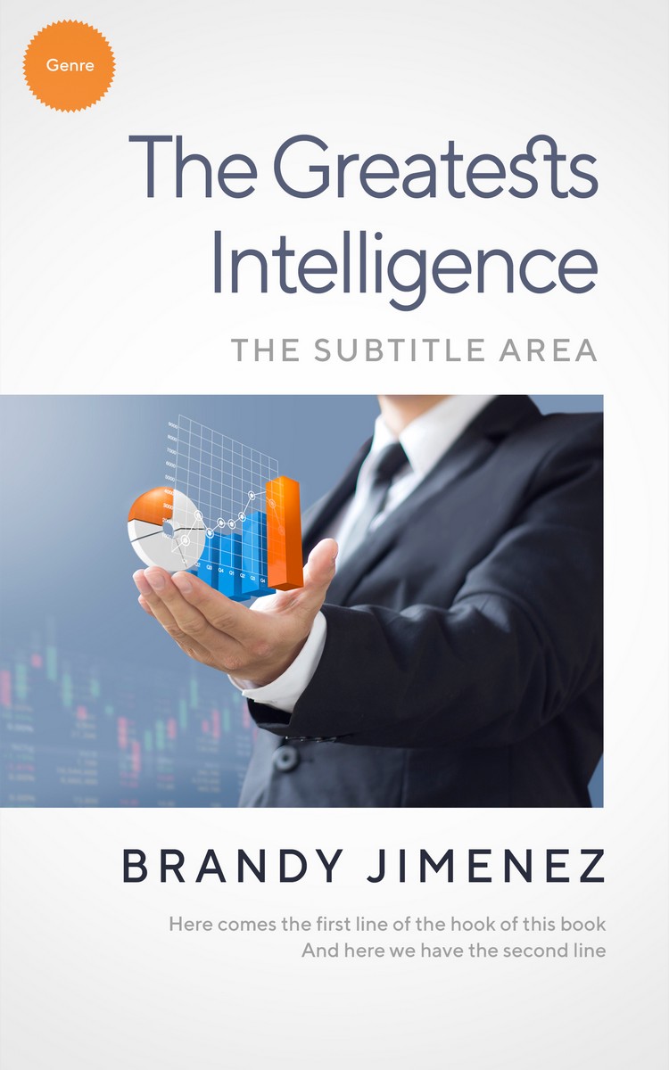 2D view of Premade Business Book Cover - Ebony Clay