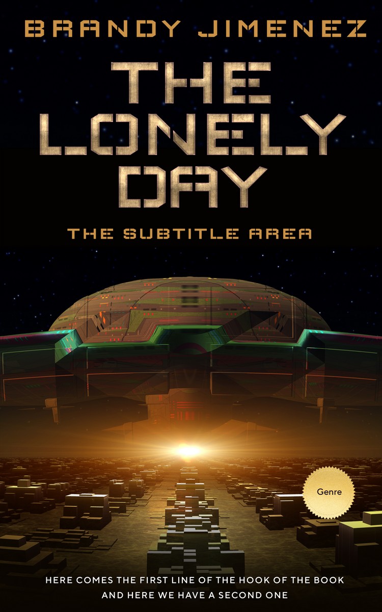 2D view of Premade Science Fiction Book Cover - Twine