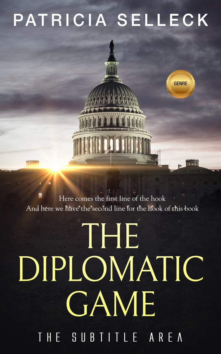 2D view of Premade Action & Adventure Book Cover - Thunder