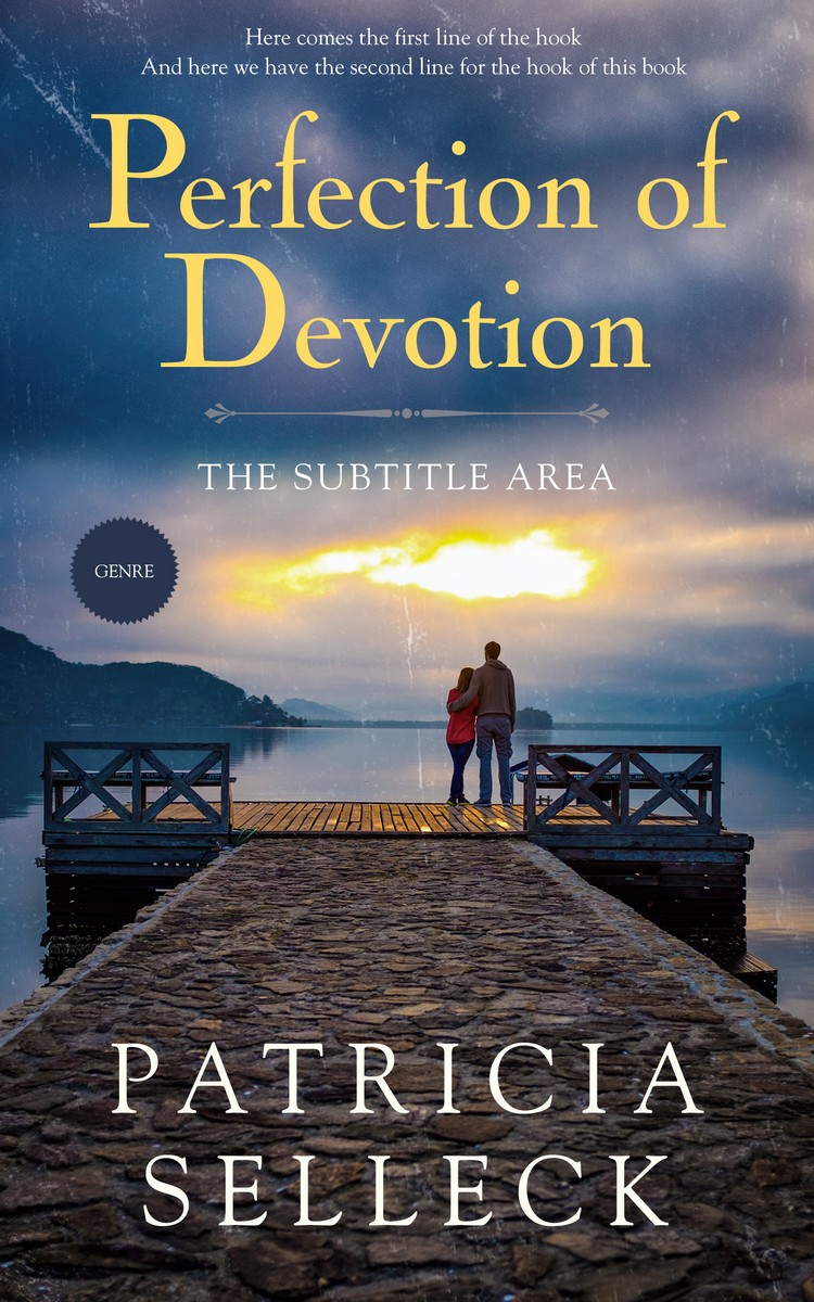 2D view of Premade Romance Book Cover - Blue Bayoux