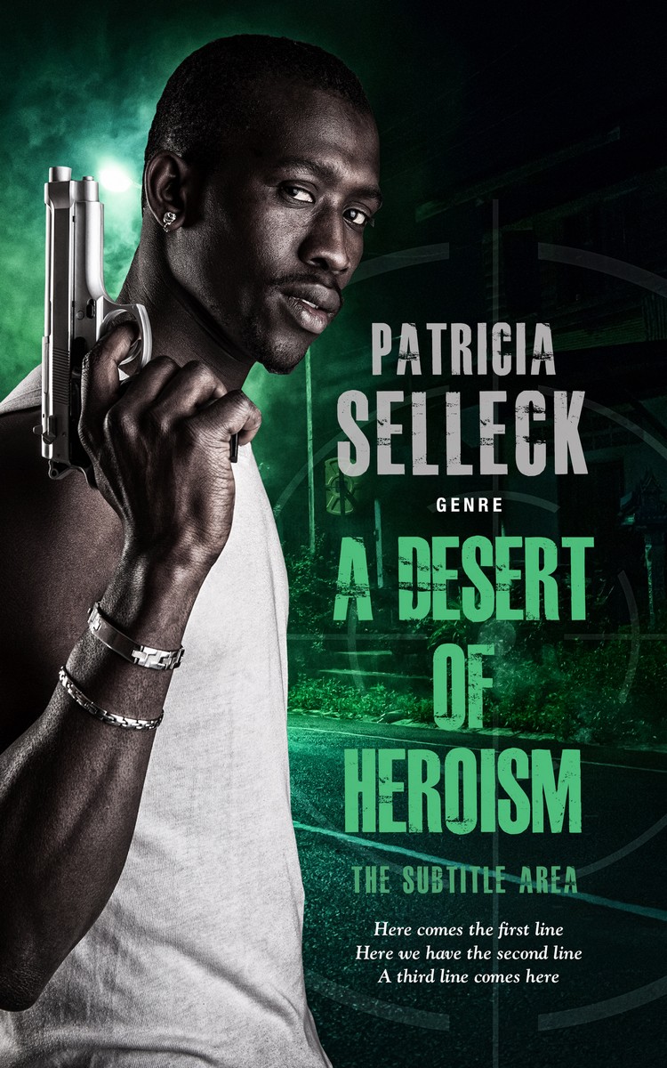 2D view of Premade Mystery & Thriller & Suspense Book Cover - Pale Slate