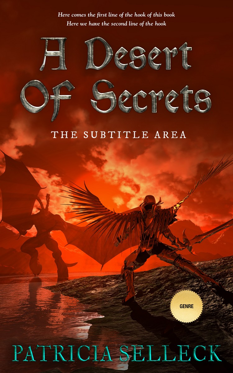 2D view of Premade Fantasy Book Cover - Van Cleef