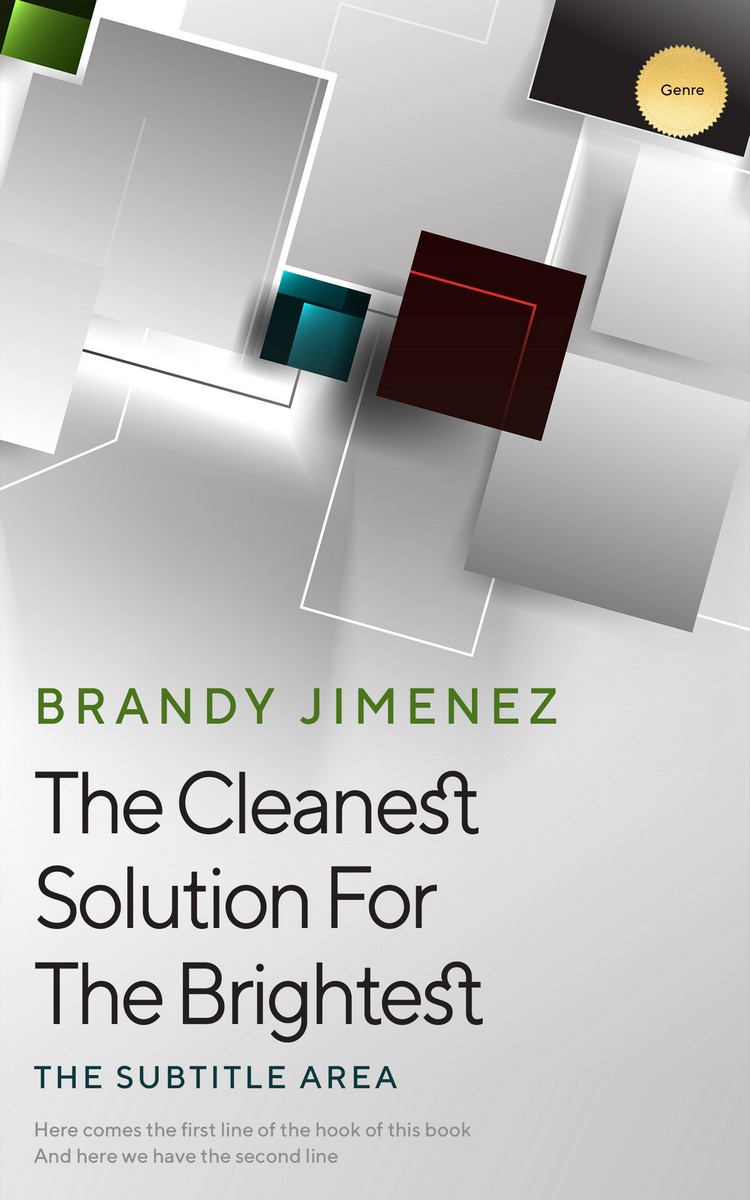 2D view of Premade Abstract Book Cover - Alto