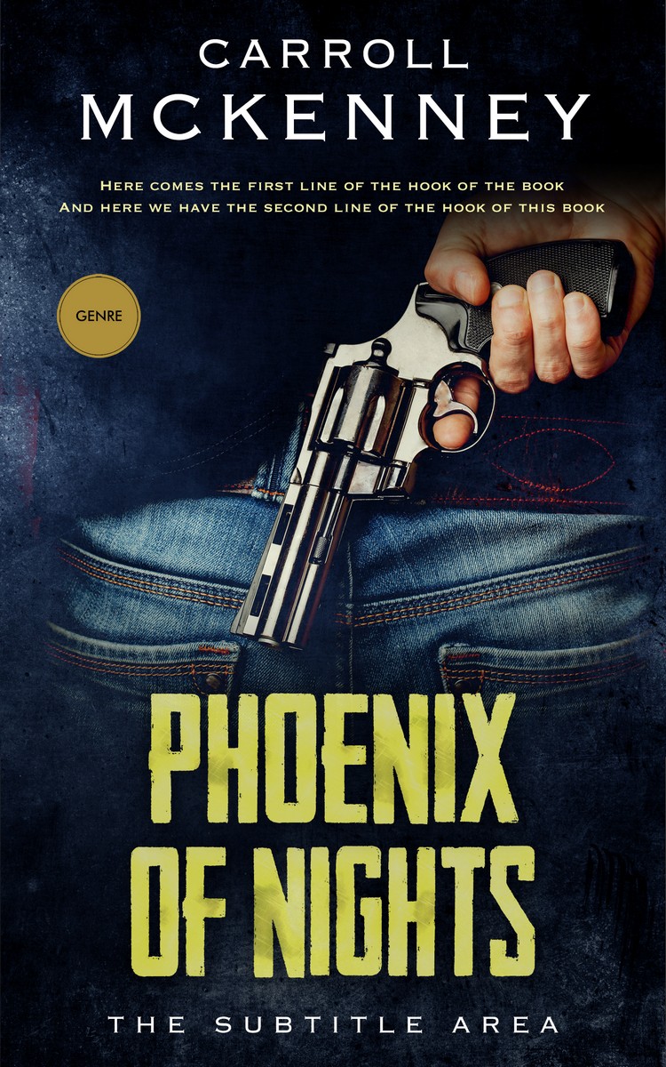 2D view of Premade Mystery & Thriller & Suspense Book Cover - Black