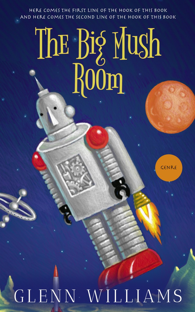 2D view of Premade Science Fiction Book Cover - Cloud Burst