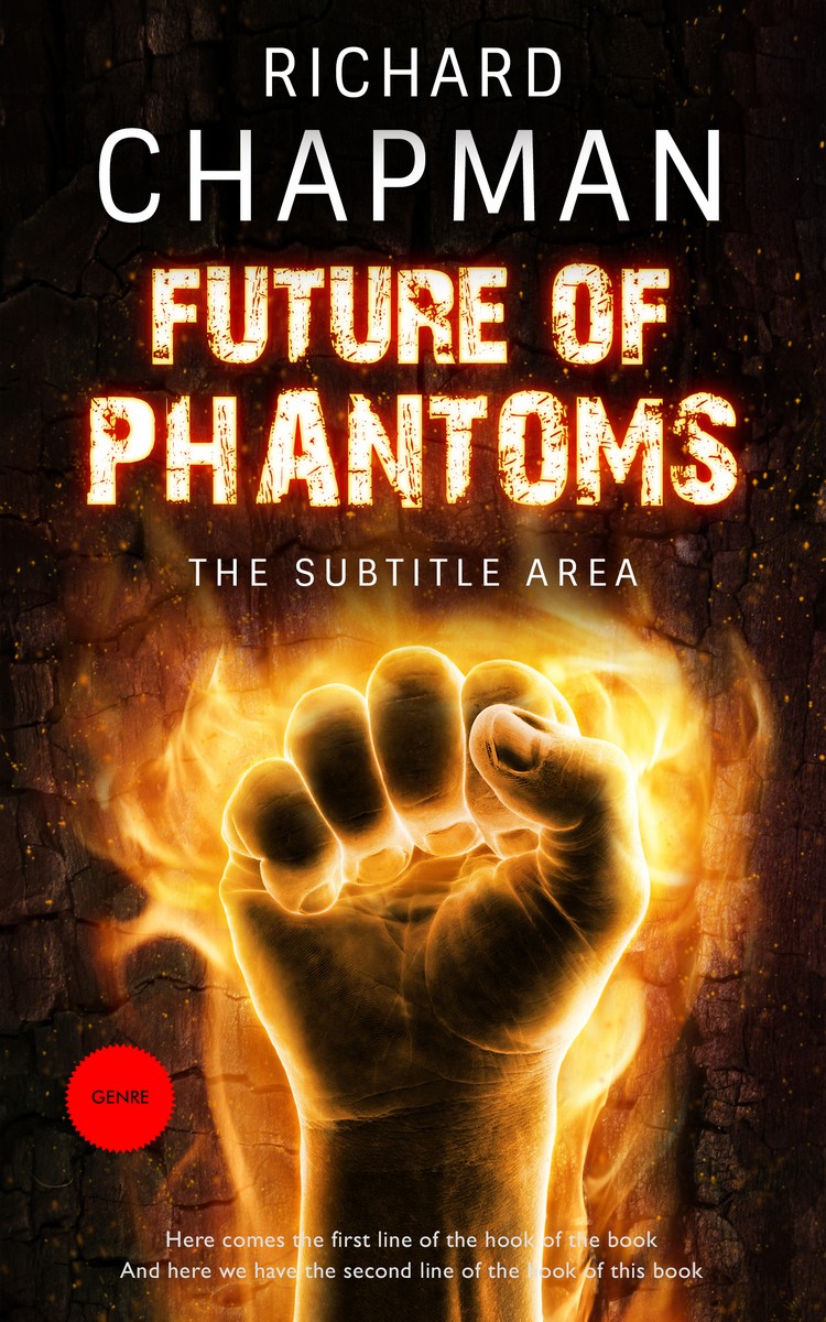 2D view of Premade Apocalyptica Book Cover - Graphite