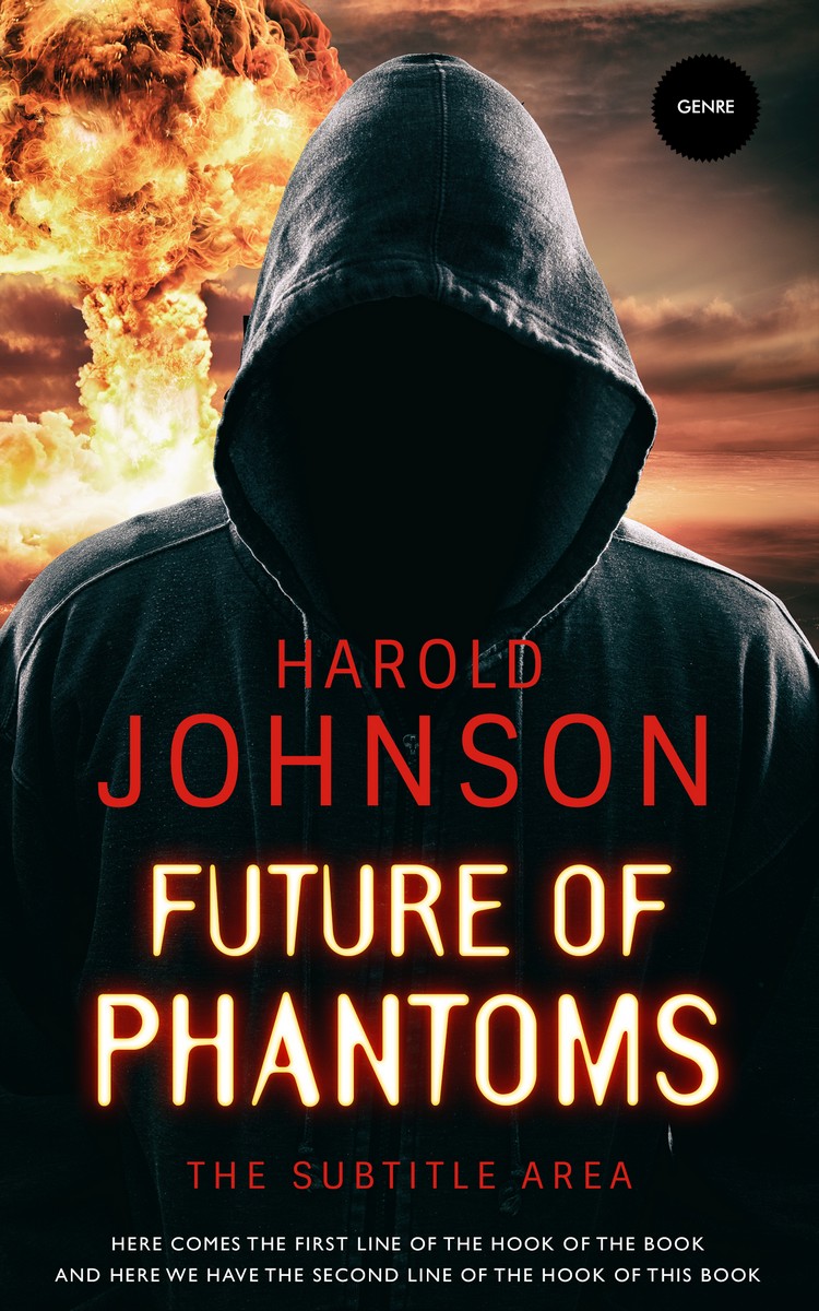 2D view of Premade Mystery & Thriller & Suspense Book Cover - Cod Gray