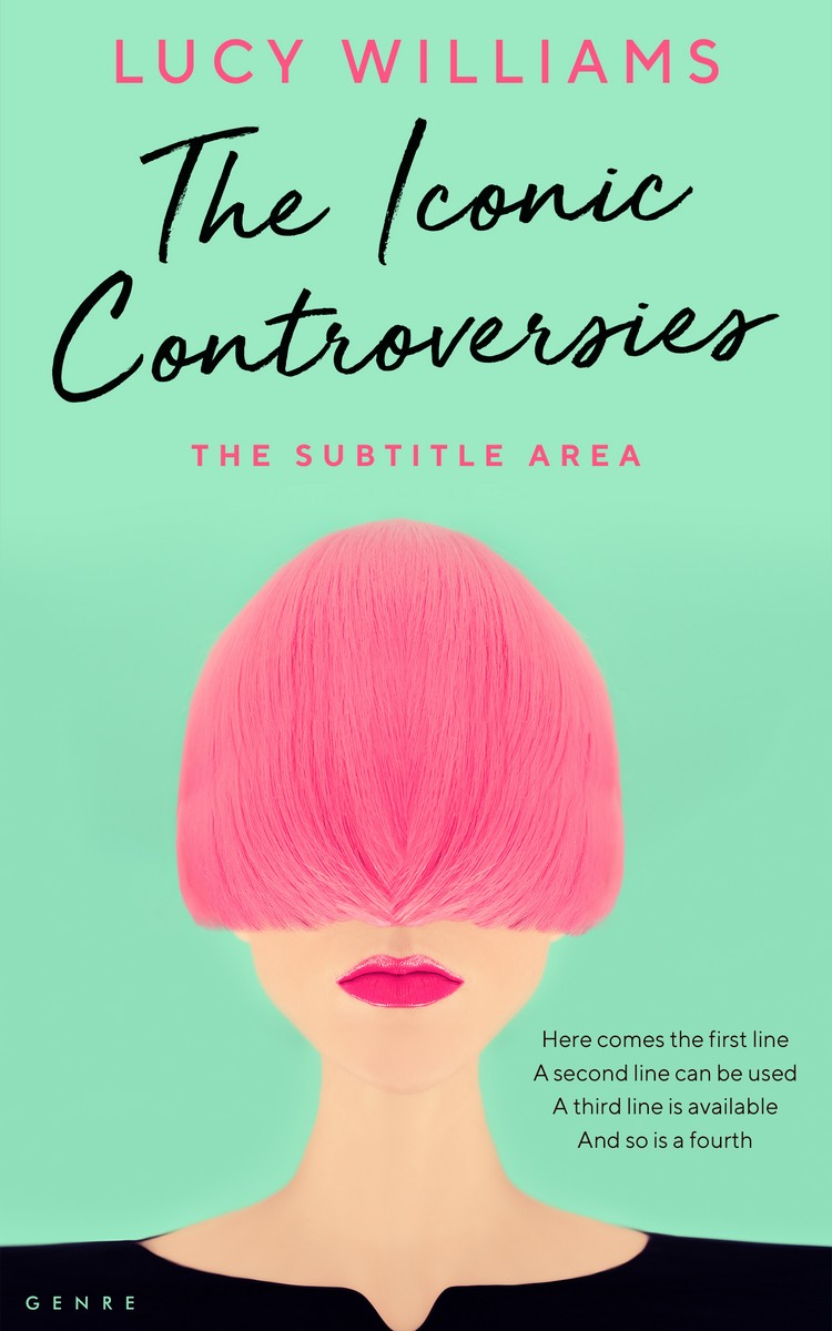 2D view of Premade Teen & Young Adult Book Cover - Algae Green