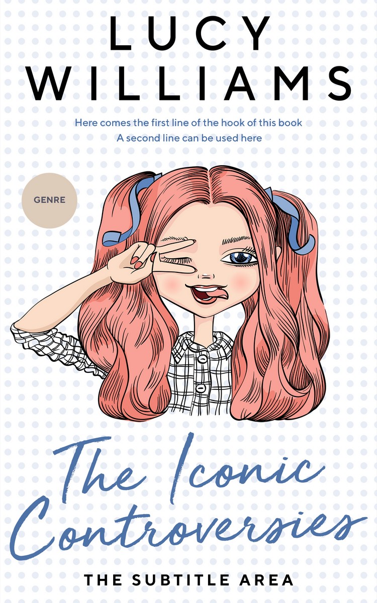 2D view of Premade Teen & Young Adult Book Cover - Ebony Clay