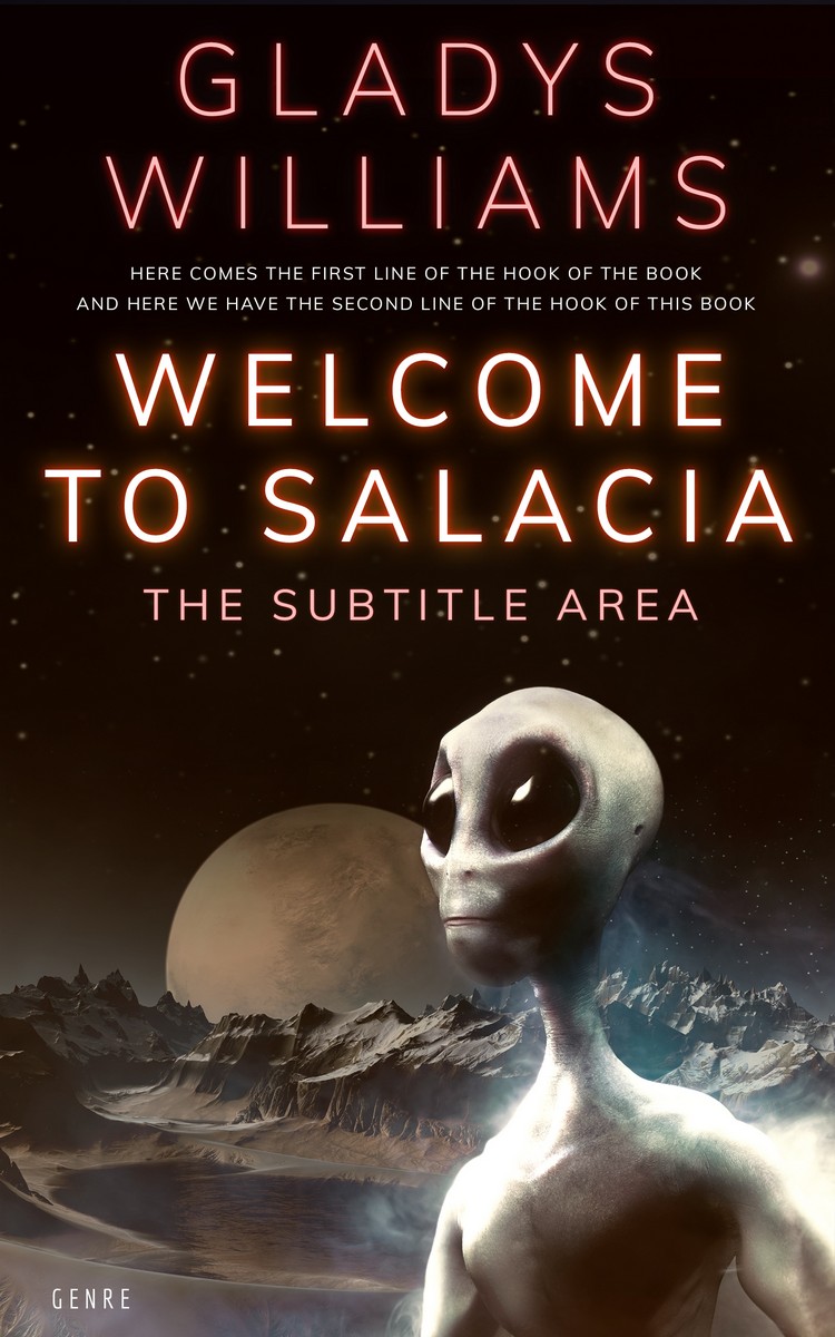 2D view of Premade Science Fiction Book Cover - Eternity