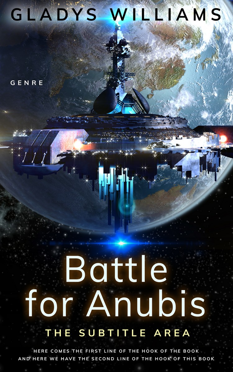 2D view of Premade Science Fiction Book Cover - Woodsmoke