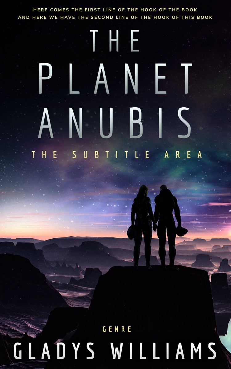 2D view of Premade Science Fiction Book Cover - Cinder