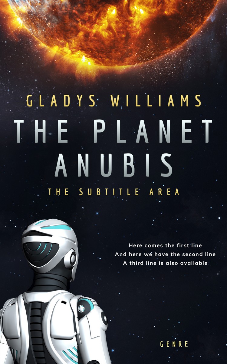 2D view of Premade Science Fiction Book Cover - Twine