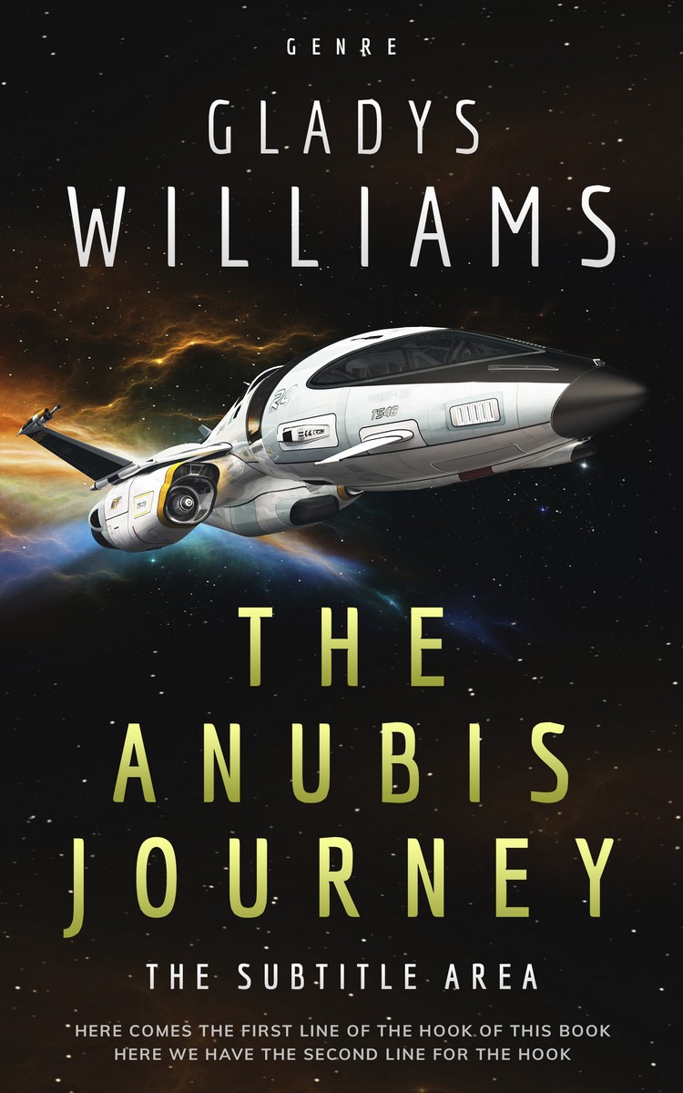 2D view of Premade Science Fiction Book Cover - Cod Gray