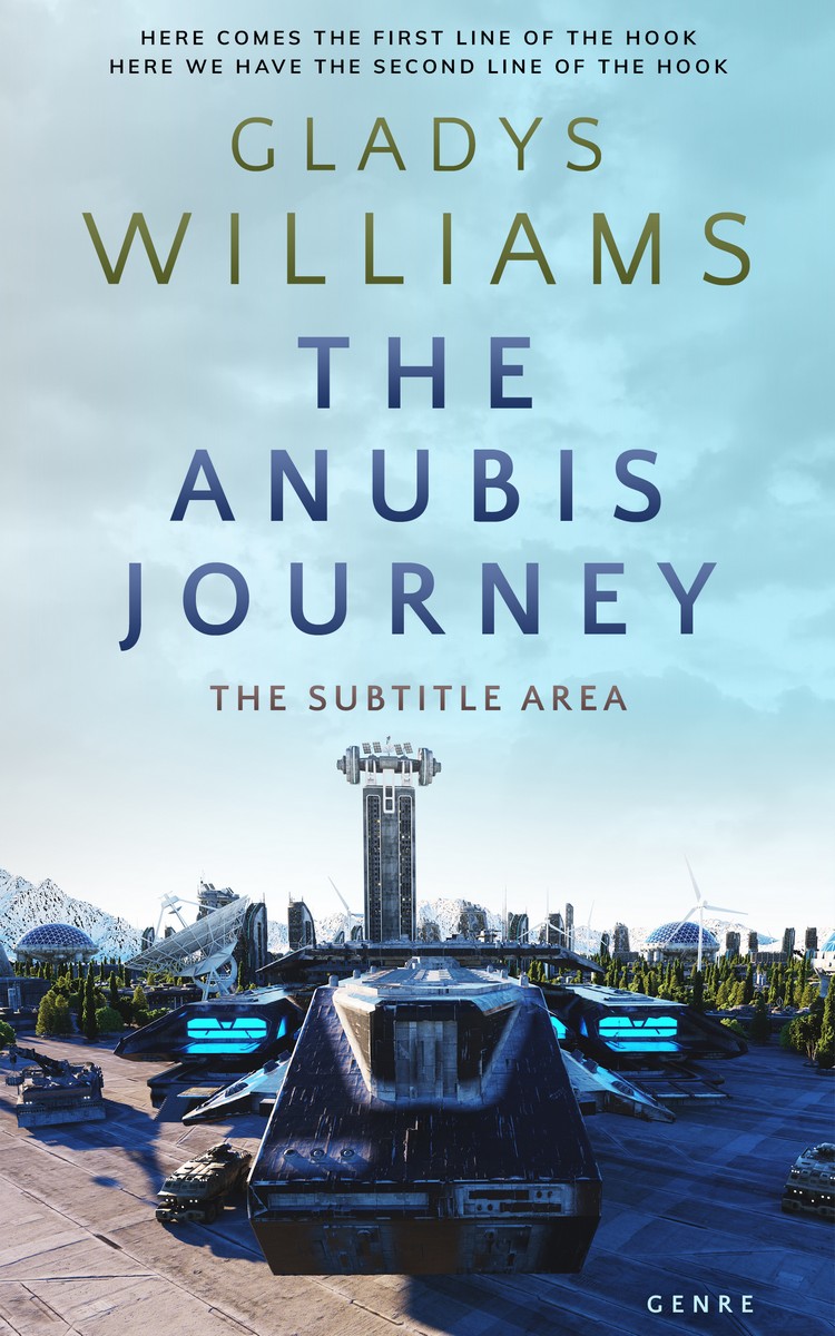 2D view of Premade Science Fiction Book Cover - Ziggurat