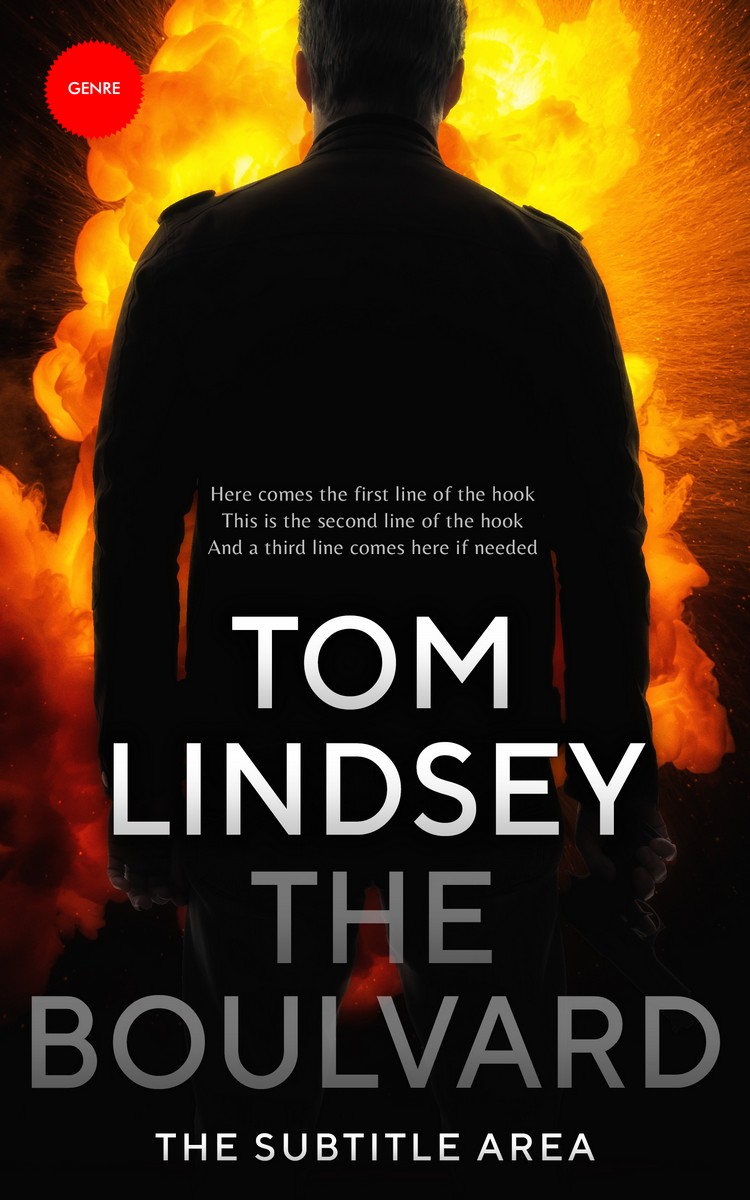 2D view of Premade Mystery & Thriller & Suspense Book Cover - Night Rider