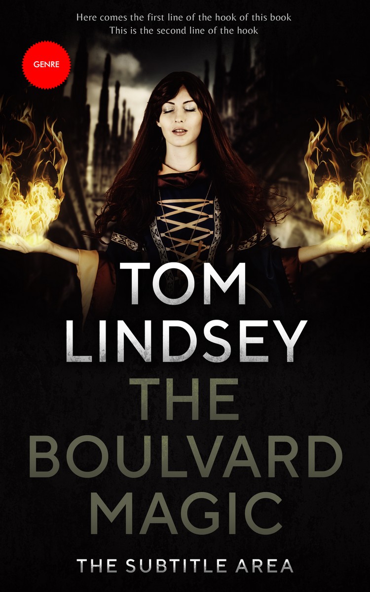 2D view of Premade Fantasy Book Cover - Gondola