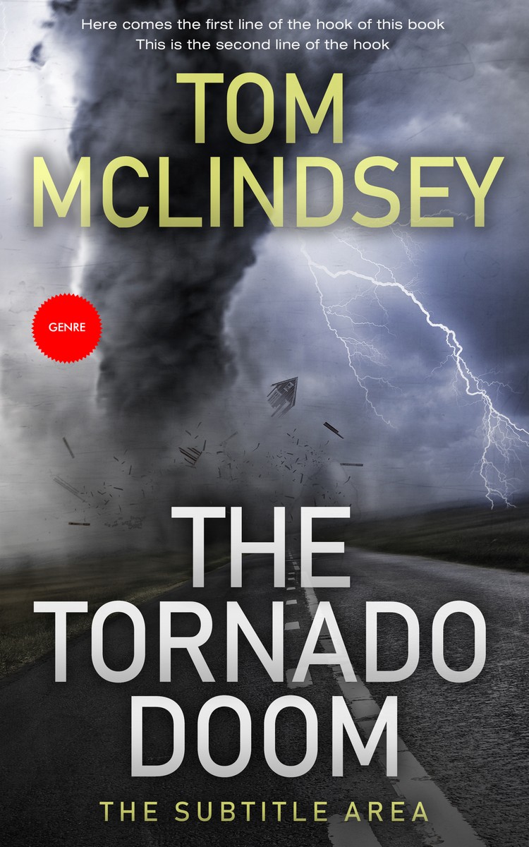 2D view of Premade Action & Adventure Book Cover - Tuna