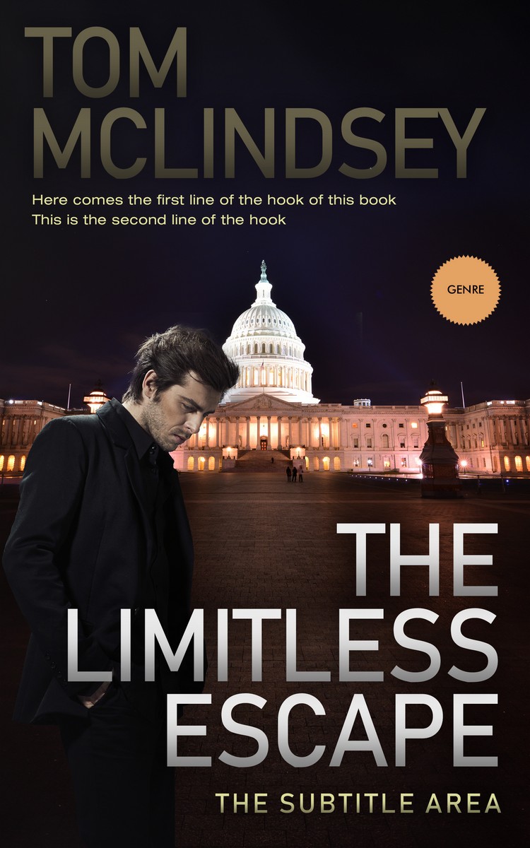 2D view of Premade Mystery & Thriller & Suspense Book Cover - Thunder