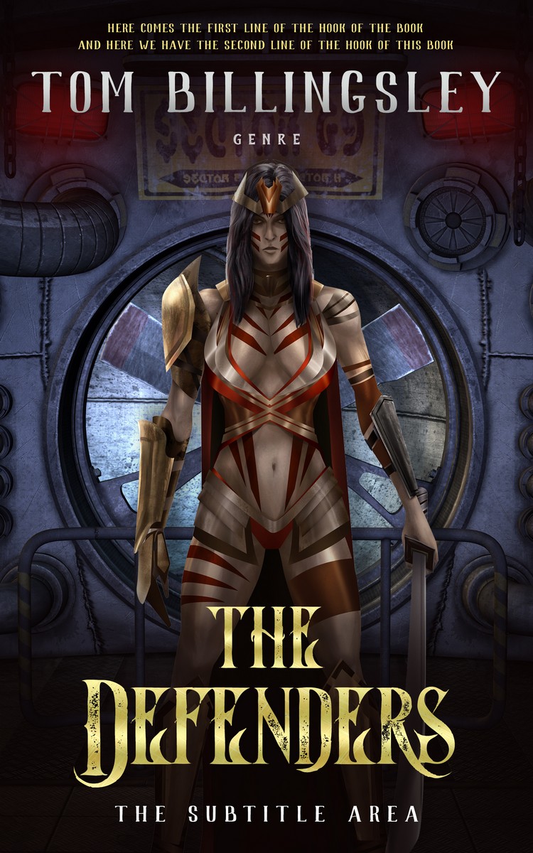 2D view of Premade Science Fiction Book Cover - Thunder