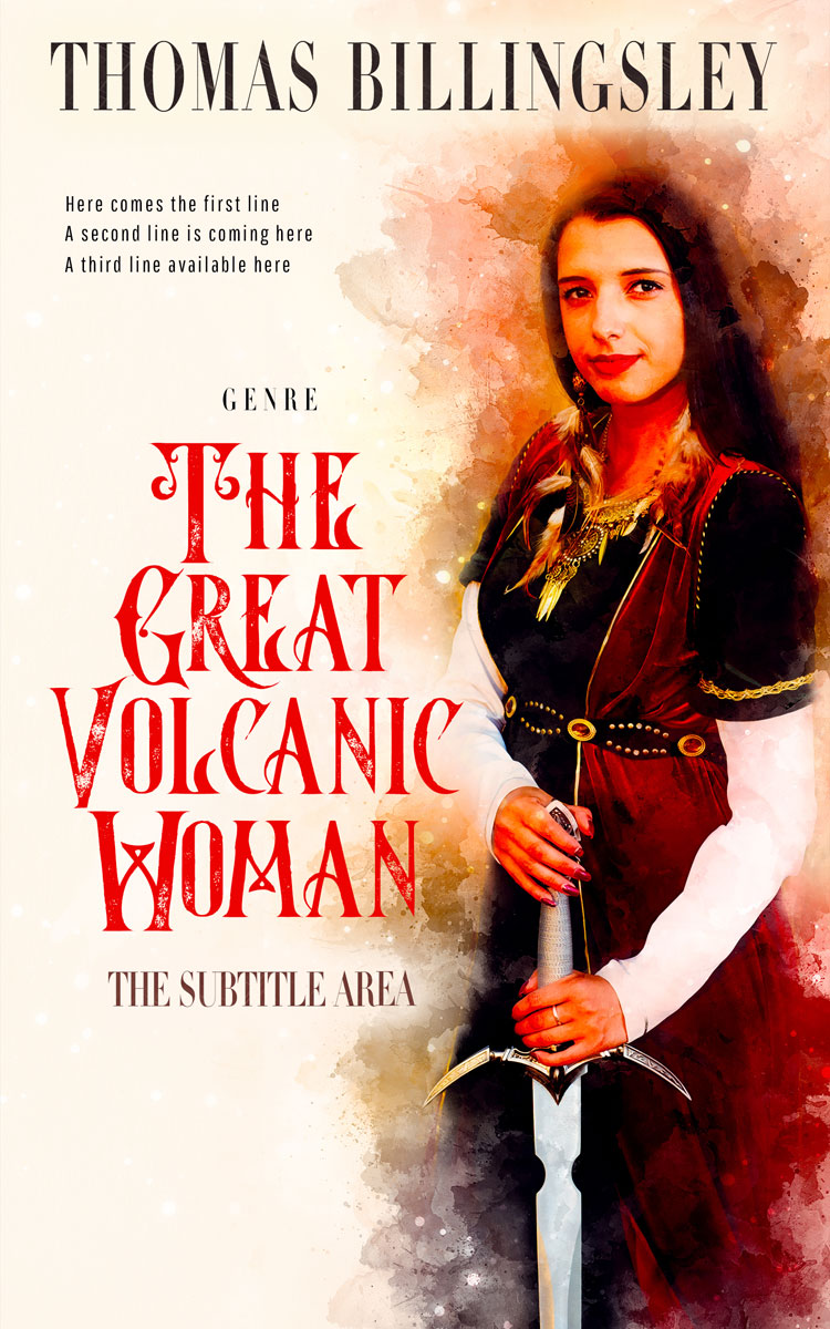 2D view of Premade Fantasy Book Cover - Albescent White