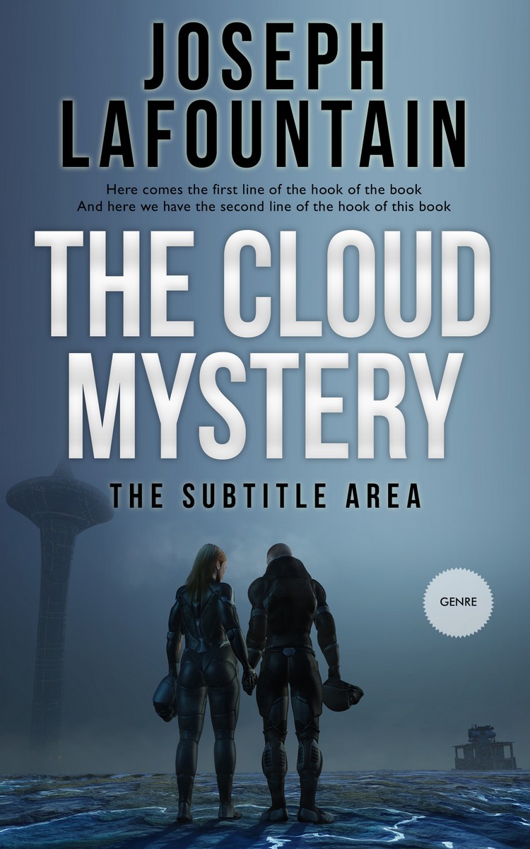 2D view of Premade Apocalyptica Book Cover - Blue Bayoux