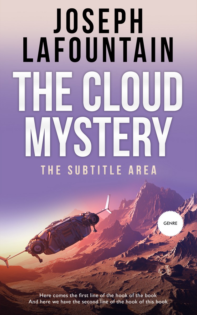 2D view of Premade Science Fiction Book Cover - Trendy Pink